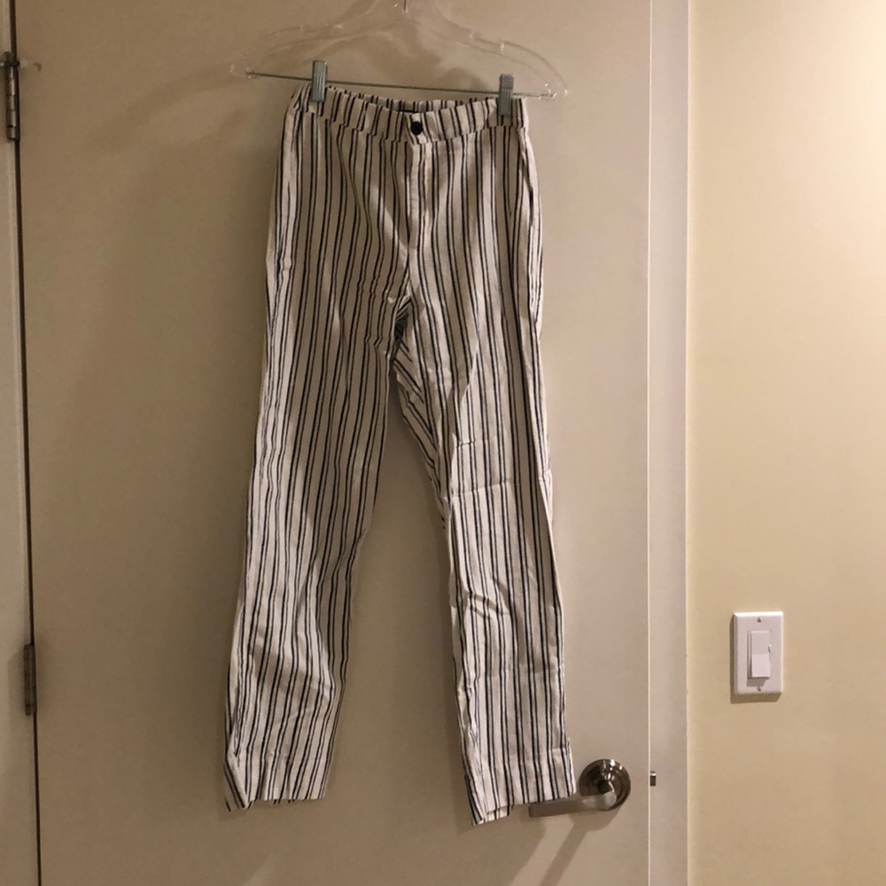 Brandy Melville linen striped pants